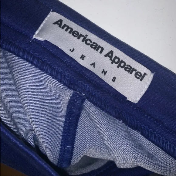American Apparel jeans high waisted royal blue - Picture 2 of 3